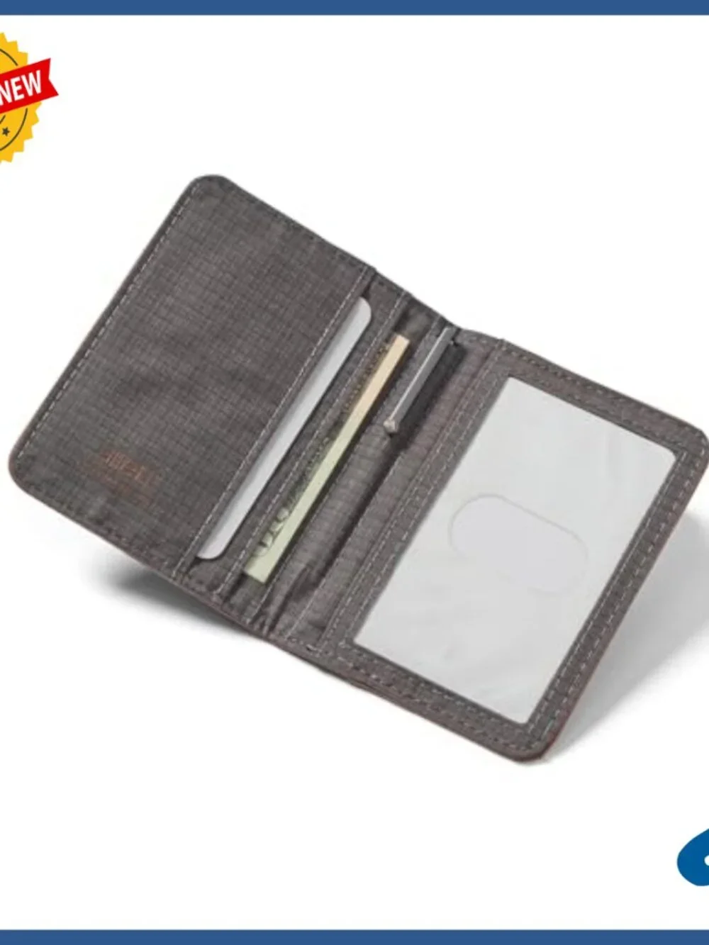 Leather RFID Blocking Bifold Wallet, Slim Front Pocket Card Holder